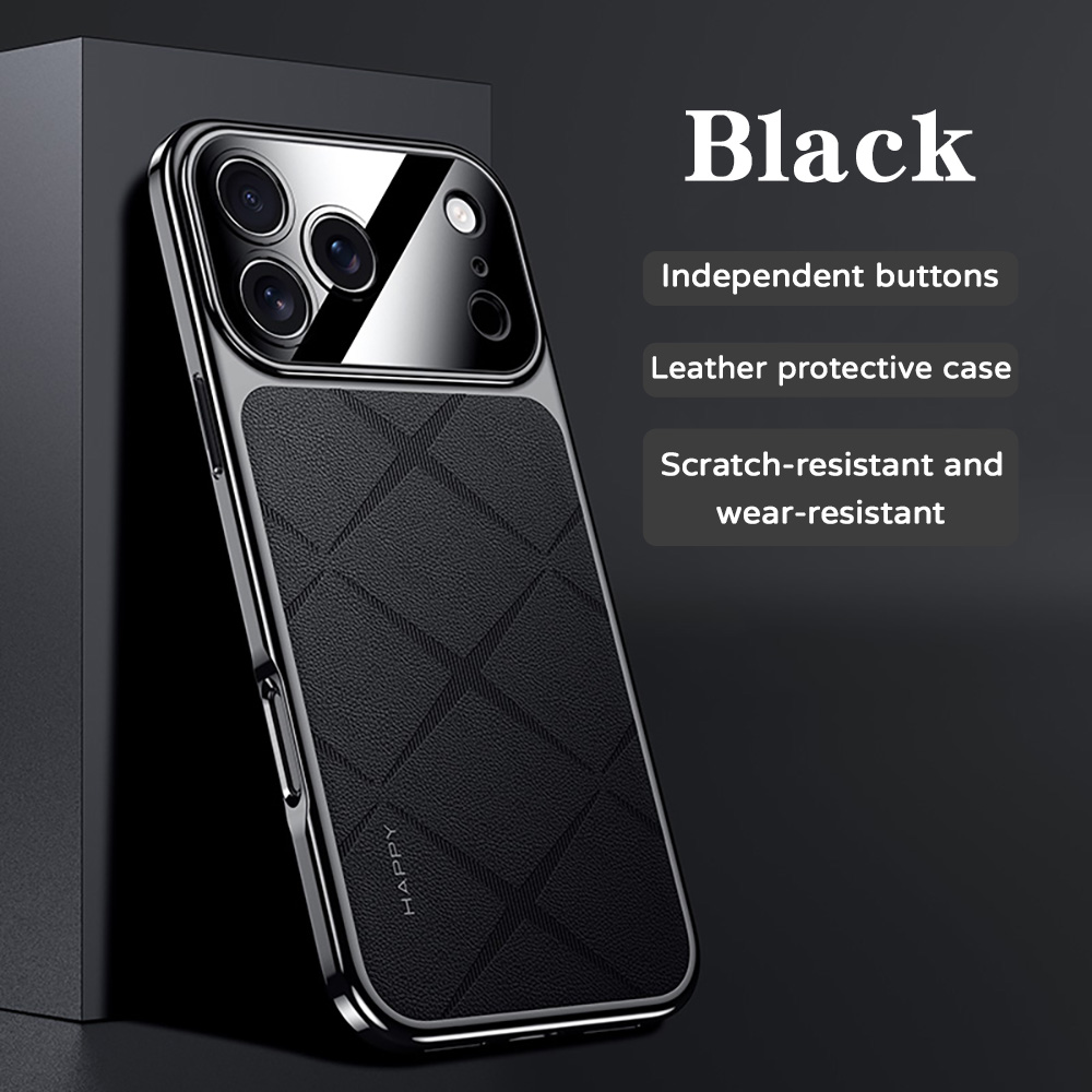 Camera Leather Case - Cadre en cuir placage pour iPhone