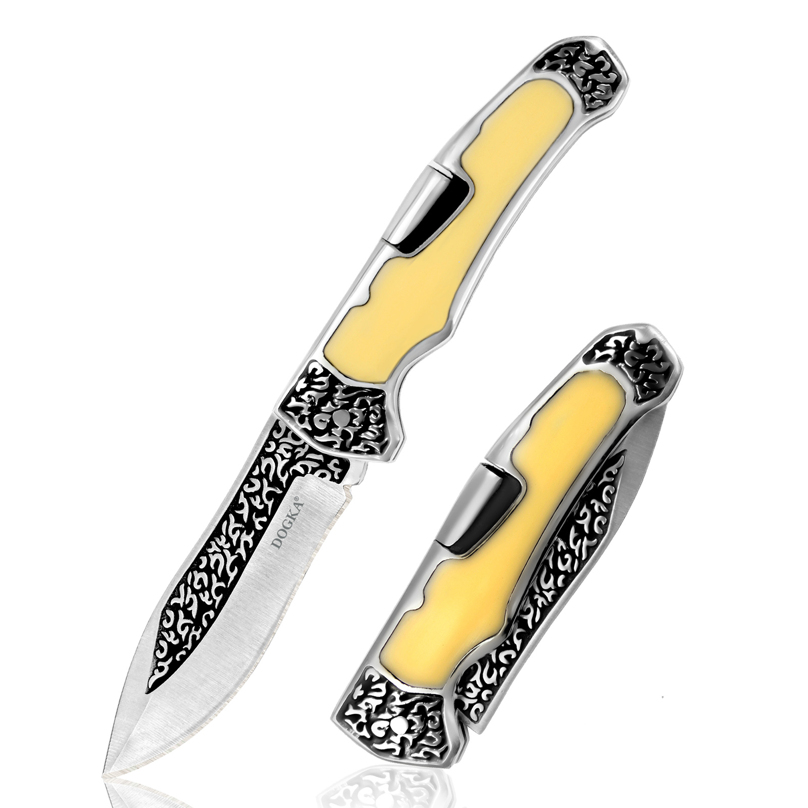 Vintage Collectible Knives - Outil de poche pliant gravé vintage,
