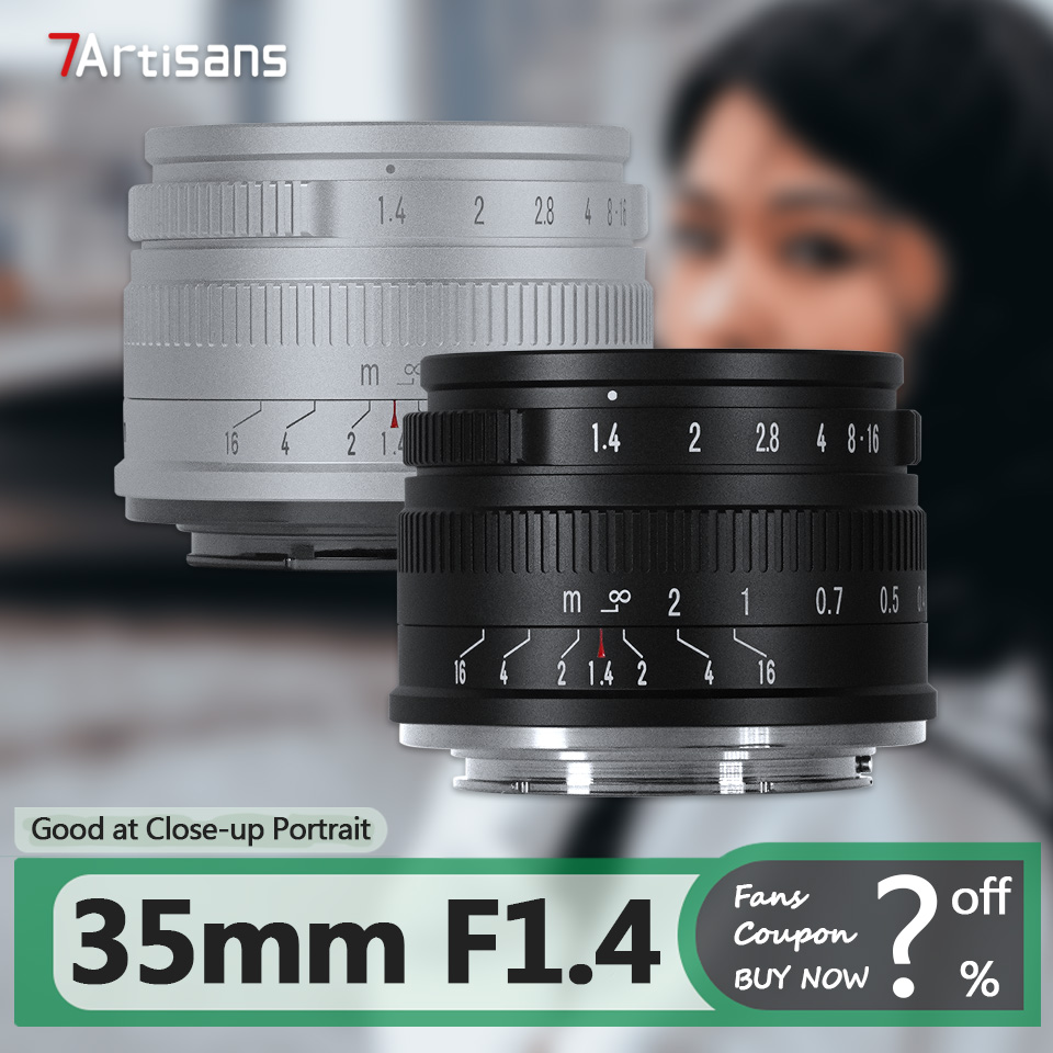 Film Camera 35Mm - 7artisans APS-C 35mm F1.4 Grande Ouverture
