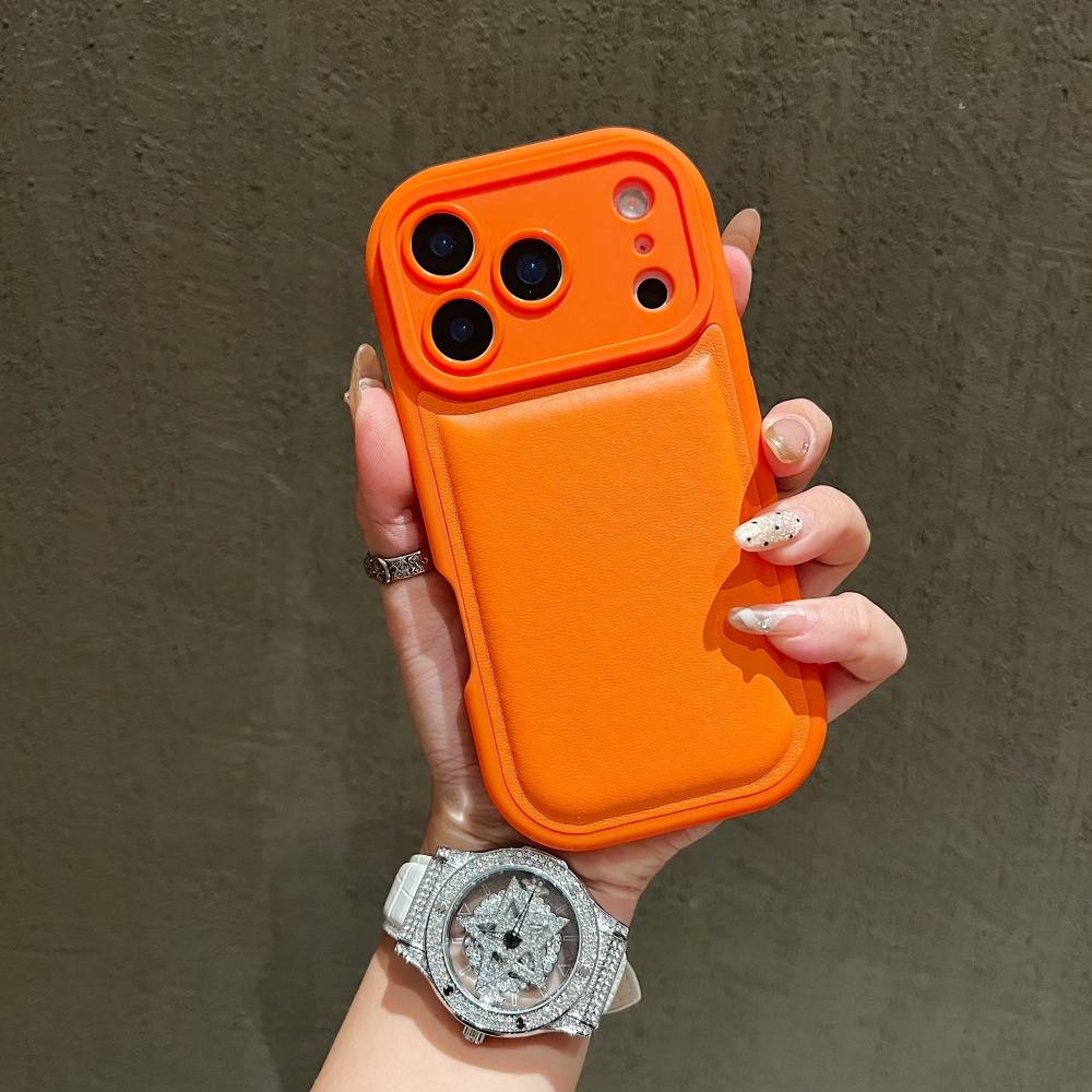 Camera Leather Case - Étui de téléphone en cuir texturé