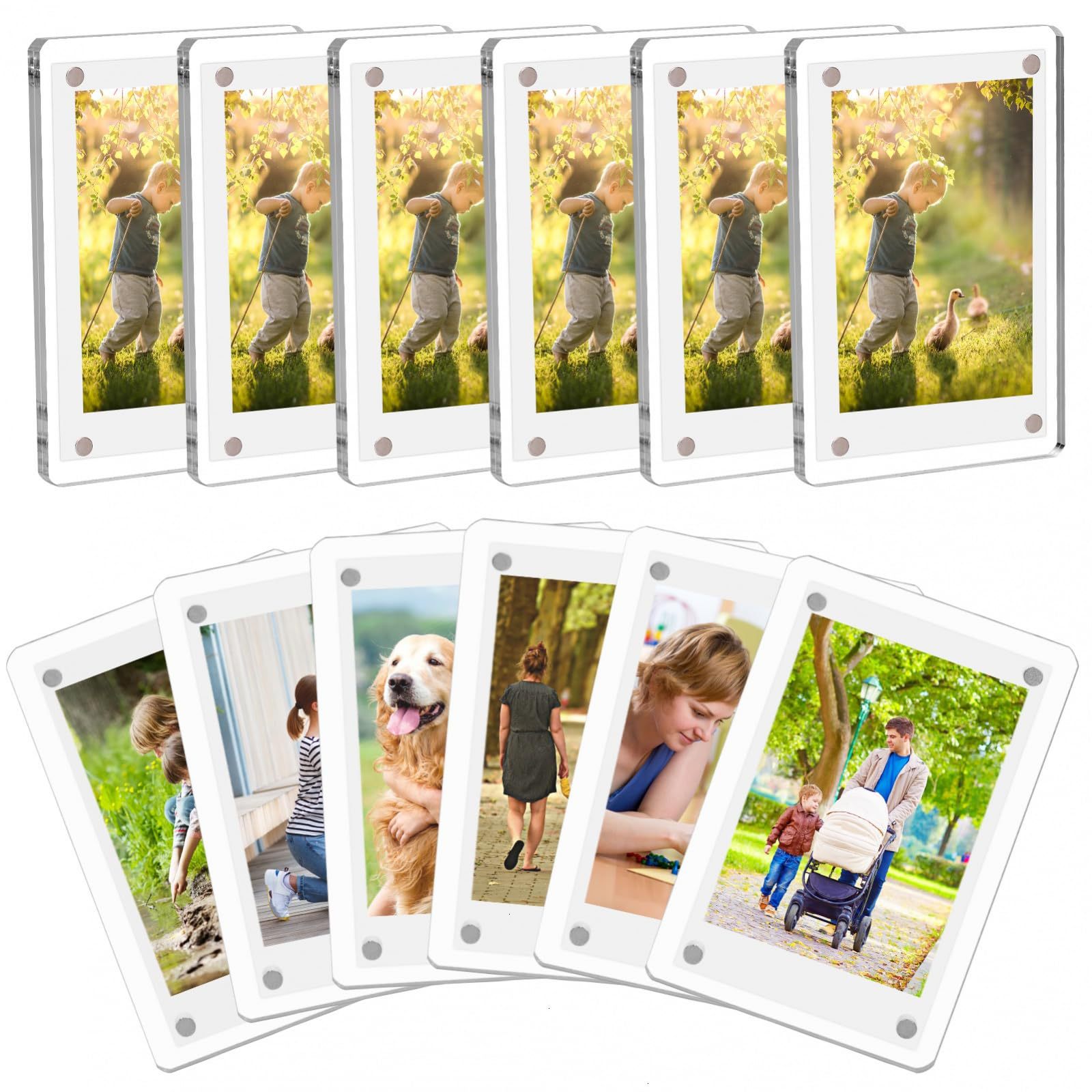 Instant Film Pack - Cadre Photo magnétique en acrylique pour