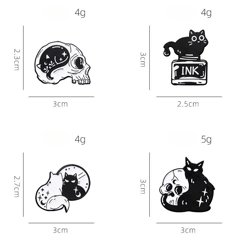 Collection de chat noir mignon - Vintage Collectible Pins avis et prix