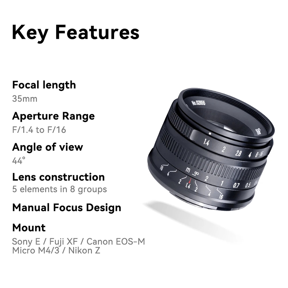 7artisans APS-C 35mm F1.4 Gran - Film Camera 35Mm avis et prix