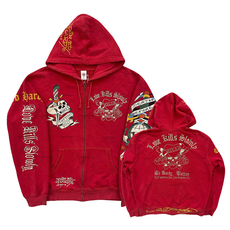 American Gothic Ro Skull Bones - Vintage Zip Hoodie avis et prix