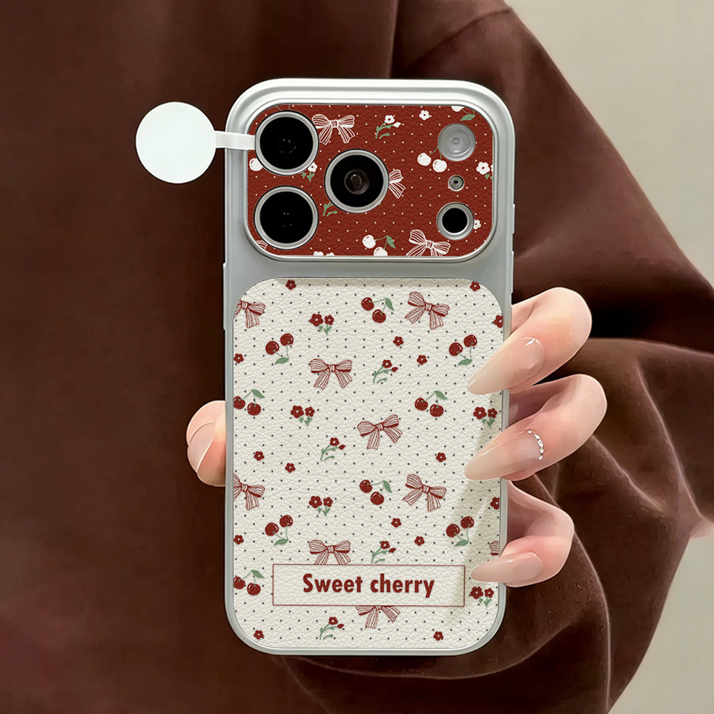 Étui de téléphone en cuir avec - Camera Leather Case avis et prix