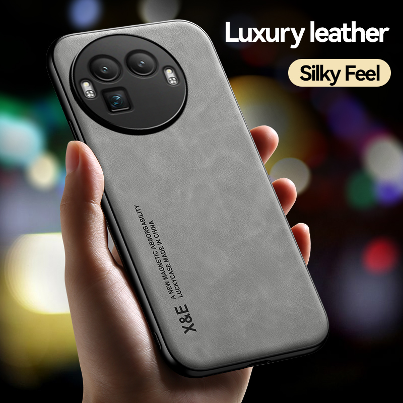Étui magnétique de luxe en cui - Camera Leather Case avis et prix