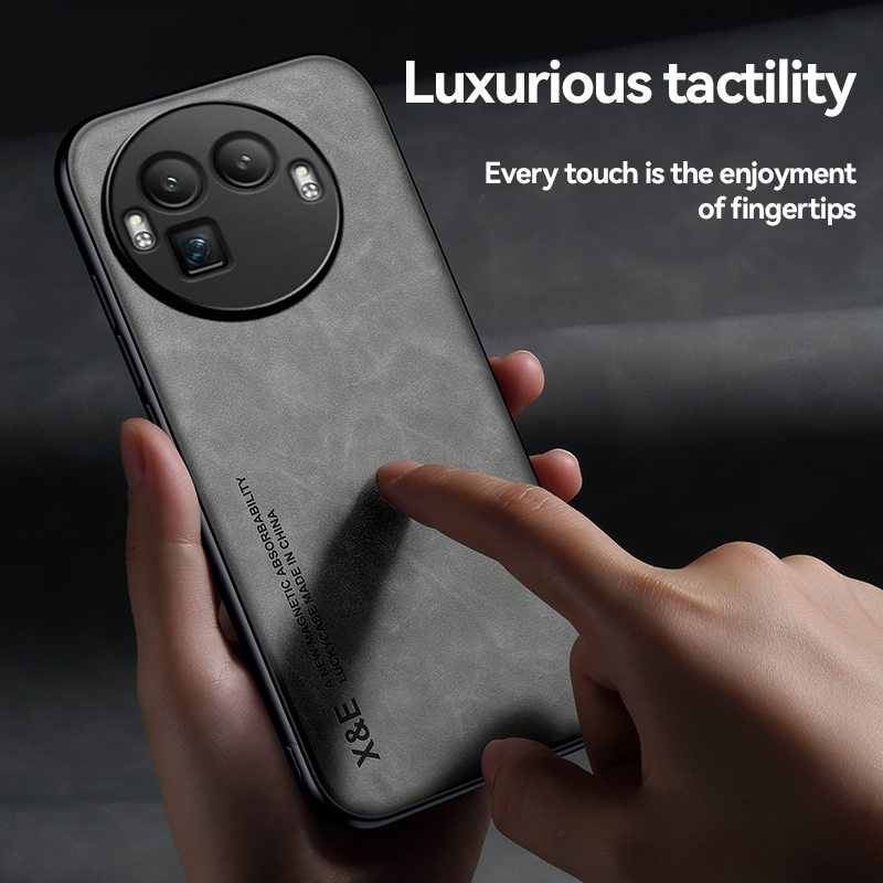Étui magnétique de luxe en cui - Camera Leather Case avis et prix
