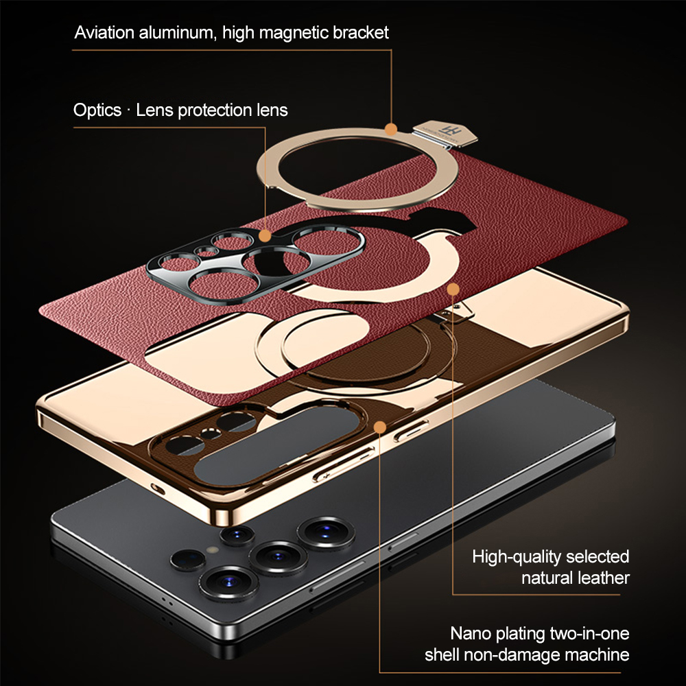Étui de téléphone magnétique M - Camera Leather Case avis et prix